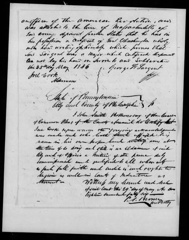 fold3 pg 10 winthrop sargent revolutionary war pension bountyland warrant application files