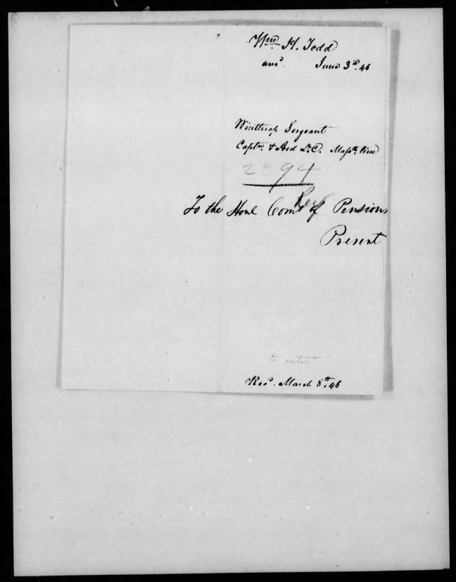 fold3 pg 4 winthrop sargent revolutionary war pension bountyland warrant application files