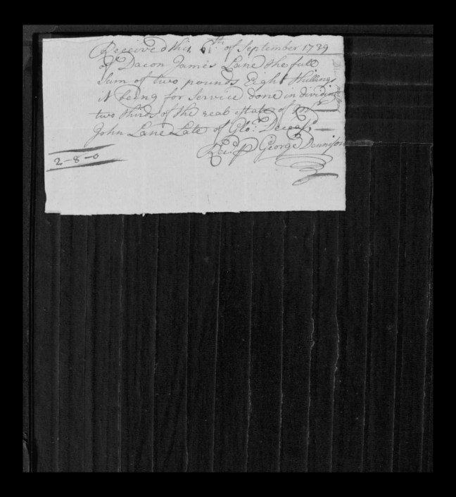 pg 32 john lane 16318 essex county, ma, probate file papers 1738