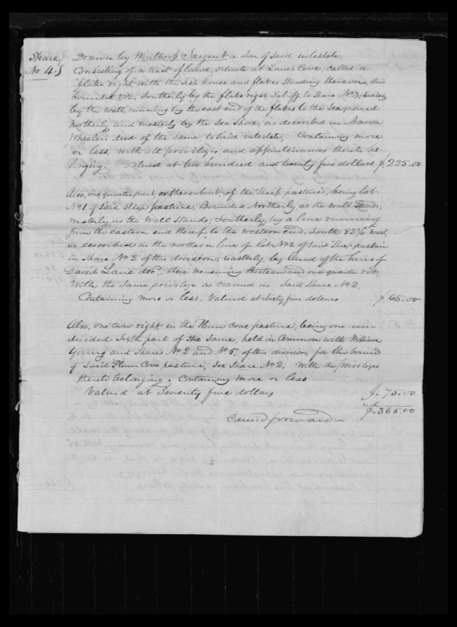 pg 41 winthrop sargent essex county, ma, 24714 probate file papers 1839